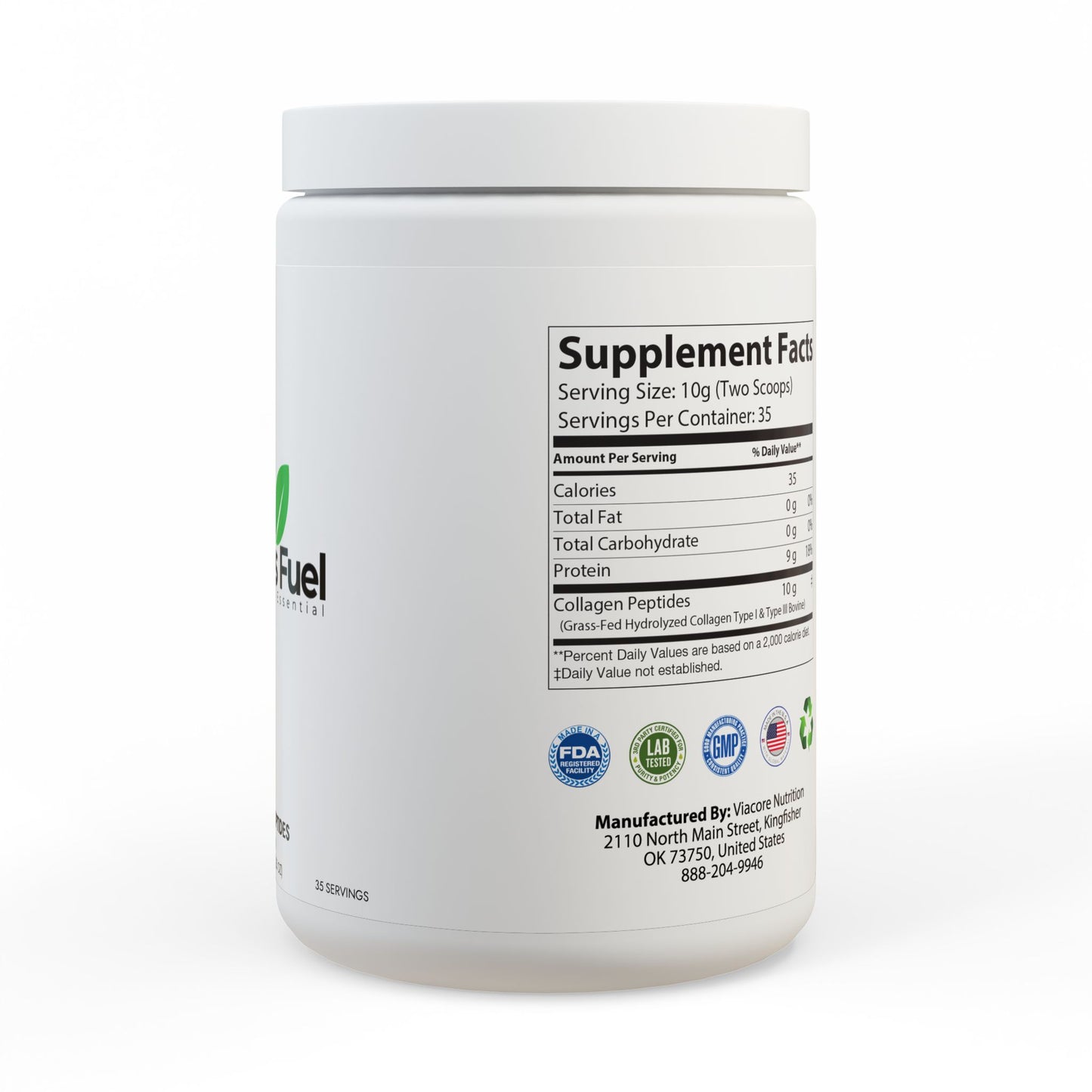 Collagen Peptides Type I & III Supplement (350g, 12.3oz)