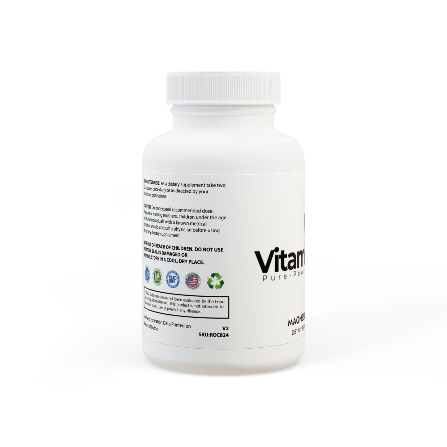 Magnesium Glycinate Supplement (60 Capsules)