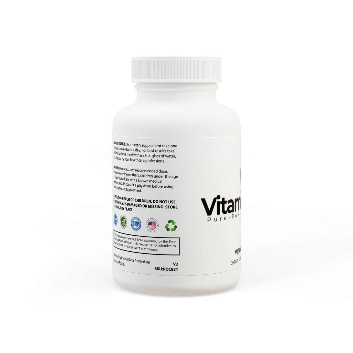 Vitamin K2 + D3 Supplement (60 Capsules)