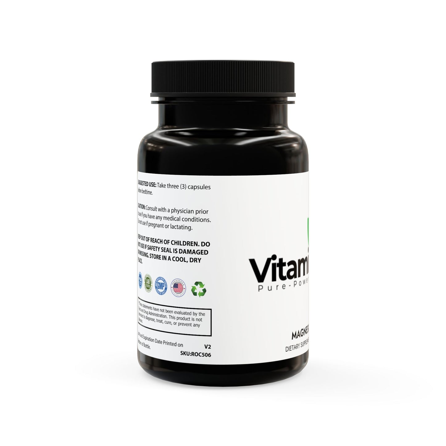 Magnesium Zinc Supplement (90 Capsules)