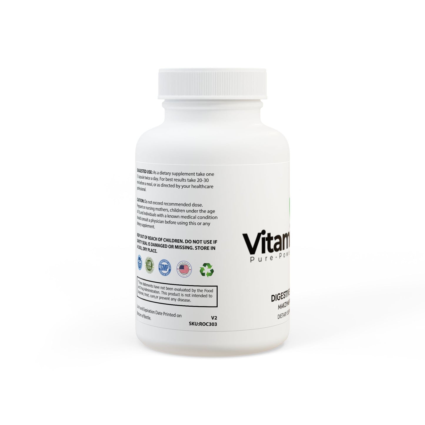 Digestive Enzyme Blend Supplement (60 Capsules)