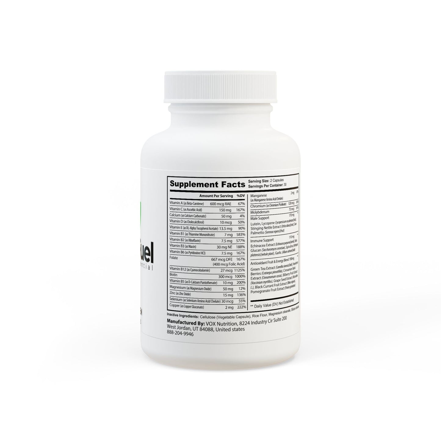 Multivitamin for Men Supplement (60 Capsules)