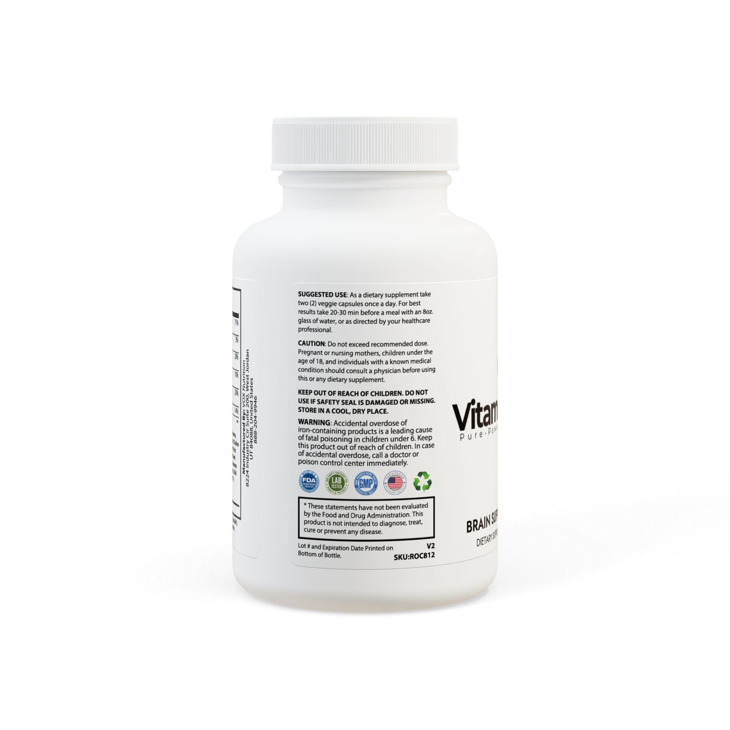 Brain Support Complex Supplement (60 Capsules)